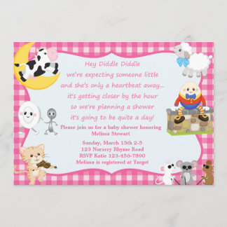 Invitation Nursery Rhyme Girl
