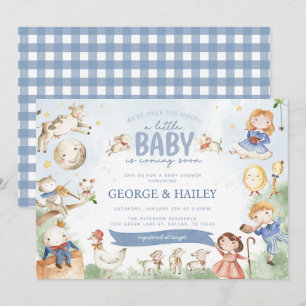 Invitation Nursery Rhyme Mother Goose Baby shower