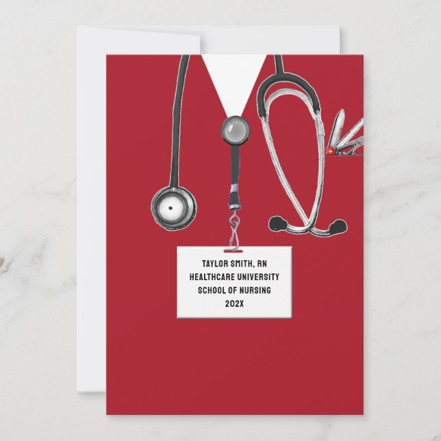 Invitation Nursing School Graduation (Devant)
