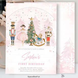 Invitation Nutcracker Anniversaire Ballerina