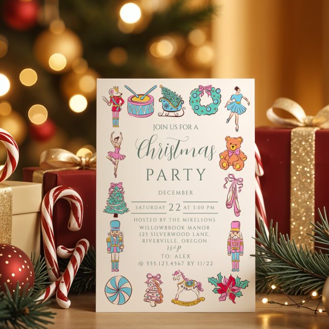 Invitation Nutcracker Ballet Christmas (Créateur téléchargé)