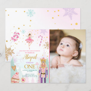 Invitation Nutcracker Birthday Girl Land of Sweets Fairy