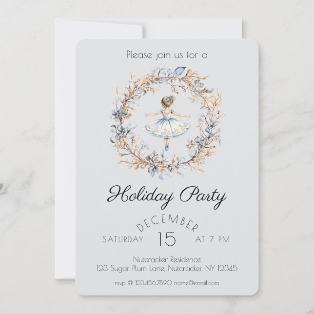 Invitation Nutcracker Holiday (Devant)