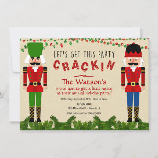Invitation Nutcracker Invitations, Nutcracker de Noël