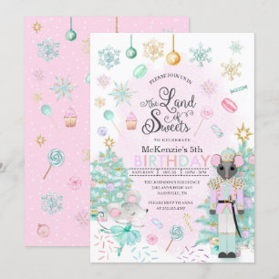 Invitation Nutcracker Sugar Plum Fée Noël Anniversaire