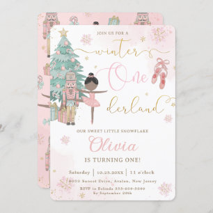Invitation Nutcracker Winter Onederland 1er anniversaire