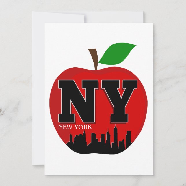 INVITATION NY NEW YORK LA GRANDE POMME (Devant)