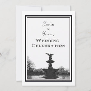 Invitation NYC Central Park Bethesda Ft DIY Etch Mariage