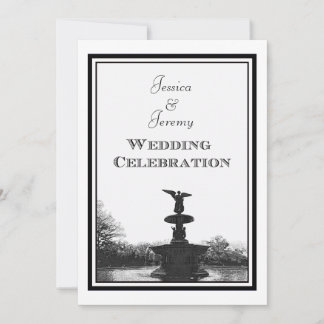 Invitation NYC Central Park Bethesda Ft DIY Etch Mariage