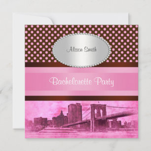Invitation NYC Skyline Brooklyn Bridge Boat 3 Bachelorette