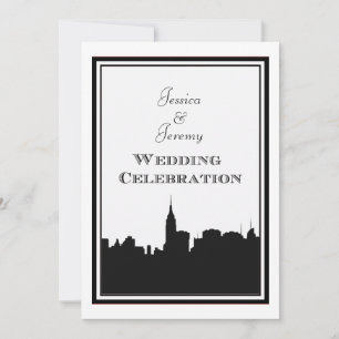 Invitation NYC Skyline Silhouette #2 do-it-yourself Mariage I