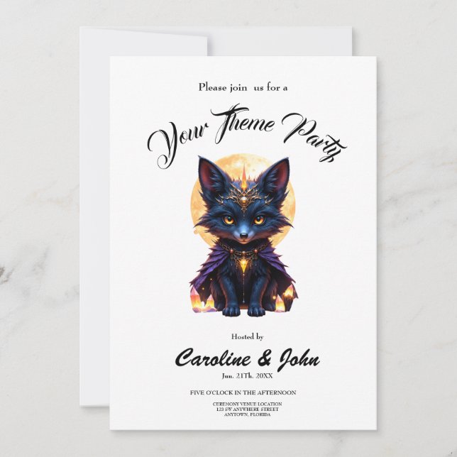 Invitation Nyx – Gardien du Clair de Lune.  (Devant)