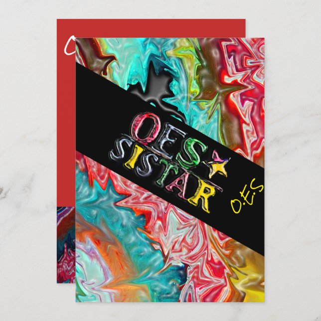 INVITATION O.E. SISTAR (Devant / Derrière)