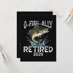 Invitation O-Fish-Ally Retraité 2026 Humour Drôle