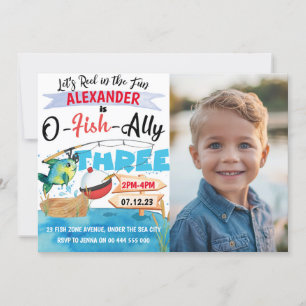 Invitation O-Fish-Ally Trois Pêche 3e anniversaire Photo