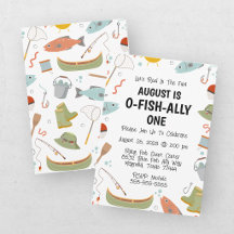 O-Fish-Ally Un Anniversaire de 1 an pour Enfants P