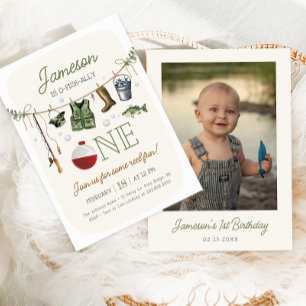 Invitation O-fish-lement Un Pêche 1er Anniversaire Photo