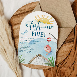 Invitation O Poisson Allié Cinq !   Fête d'anniversaire 5 ans