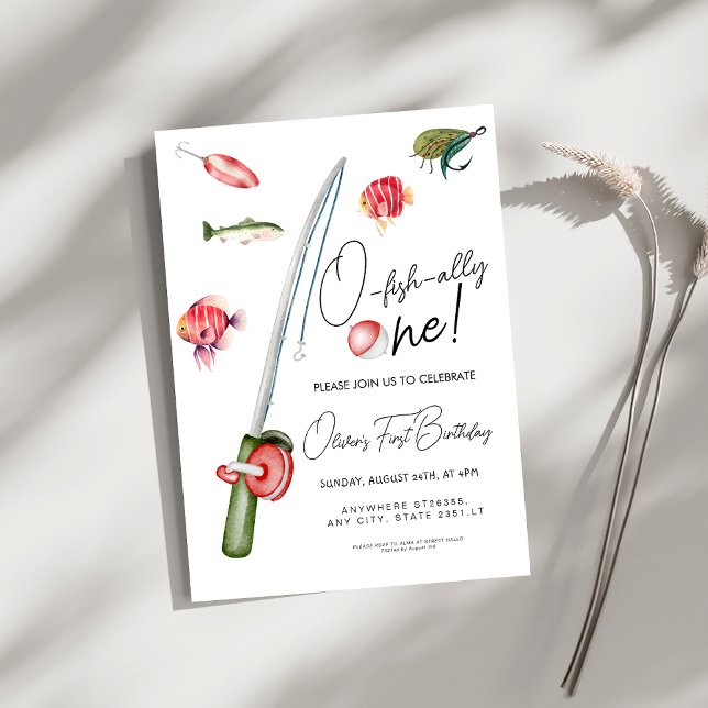 Invitation o poisson allié un 1er anniversaire (Créateur téléchargé)