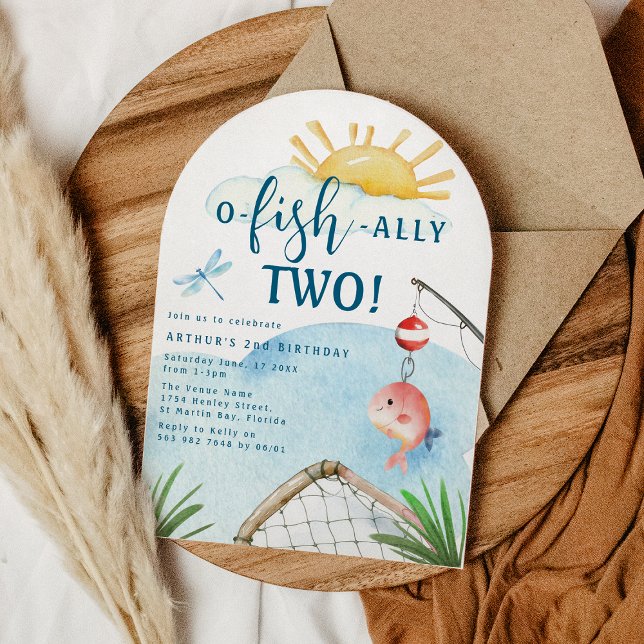 Invitation O Poisson Ally Deux ! | 2e fête d'anniversaire (Créateur téléchargé)
