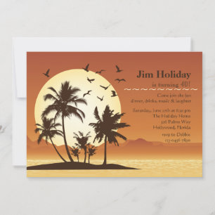 Invitation Oasis Sunset
