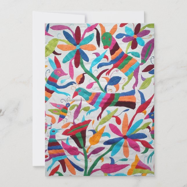 Invitation Oaxaca Mexique Boho ethnique hispanique maya (Devant)