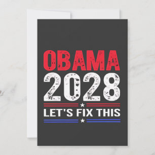 Invitation Obama 2028 Réparons cette élection démocratique US