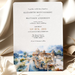 Invitation Oberoi Udaivilas Lac Pichola Inde Mariage