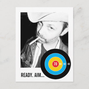 Invitation Objectif de l'invitation aux Bulls Eye 70th Birthd