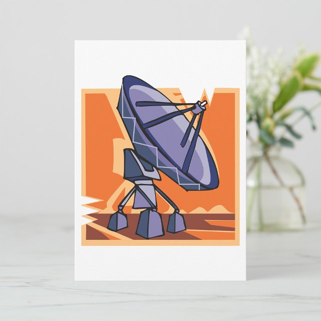 Invitation Observatoire spatial de radio télescope scientifiq (Créateur téléchargé)