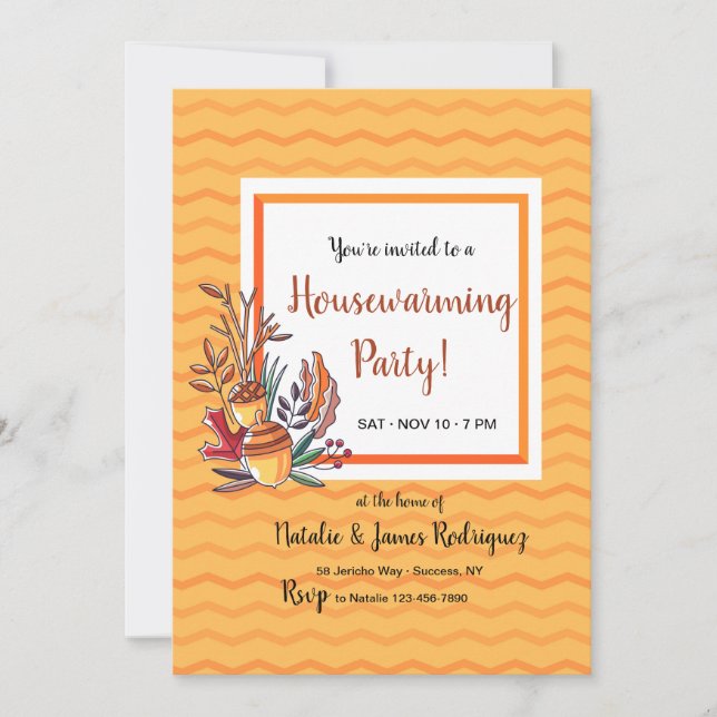 Invitation occidentale d'automne (Devant)