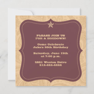 Invitation occidentale traditionnelle