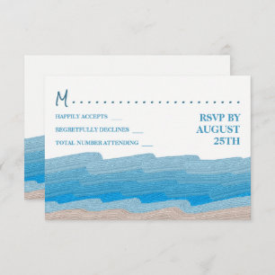 Invitation Ocean Beach Anniversaire RSVP