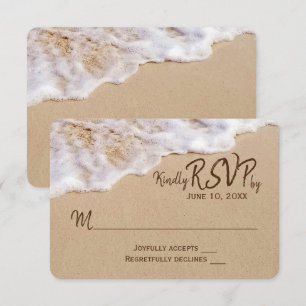 Invitation Ocean Beach Sand RSVP