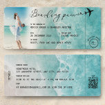 Invitation Ocean Boarding Pass Destination Wedding Code QR<br><div class="desc">Parcourez votre Mariage de rêve avec notre carte d'embarquement inspirée par l'océan Embarquez pour un voyage à votre journée spéciale avec notre Faire-part de mariage de carte d'embarquement inspirée par l'océan. Conçu avec le charme côtier et inspiré par la beauté de la plage, cette invitation est une façon unique et...</div>