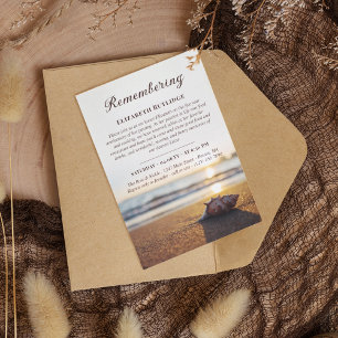 Invitation Ocean Conch évoque l'anniversaire de la mort