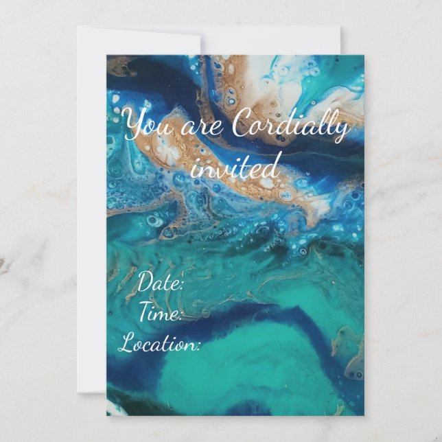 Invitation Ocean Geode (Devant)