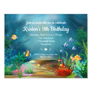 invitation anniversaire theme mer Invitations Faire Part Mer Zazzle Fr invitation anniversaire theme mer