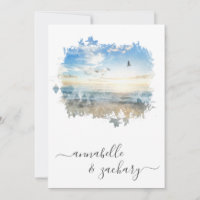 ** Ocean Sea Artistic RSVP - Plage QR AR7 Mariage