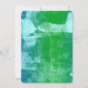 Invitation Ocean Sky Blue Green Baby shower Abstrait