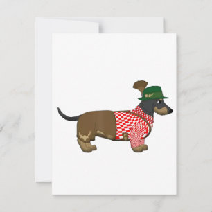 Invitation Octoberfest 2018 - Costume drôle de dachshund all