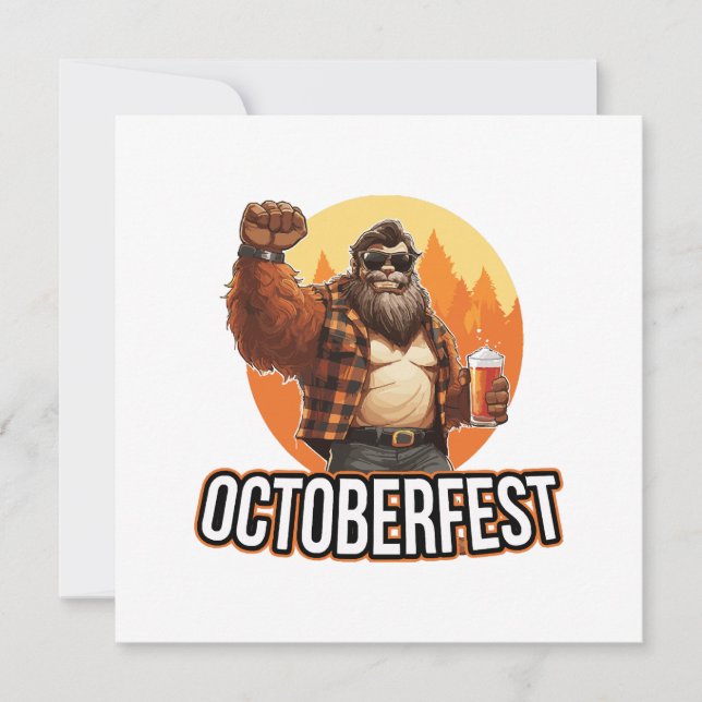 Invitation Octoberfest Bigfoot  (Devant)