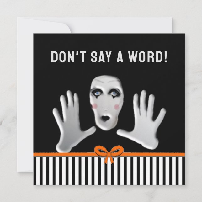 Invitation Octobre Anniversaire Surprise Party (Devant)