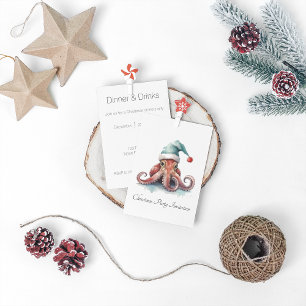 Invitation Octopus Christmas Joy, coutume
