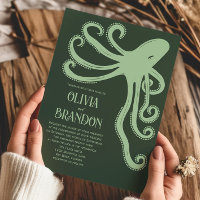 Octopus Deep Sea Stylisé Mariage moderne