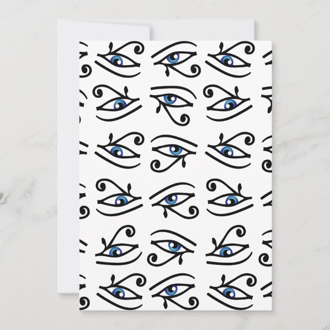 Invitation OEil égyptien de Horus ou de wadjet (Devant)