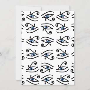 Invitation OEil égyptien de Horus ou de wadjet