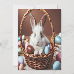 Invitation Oeuf au chocolat de lapin de Pâques