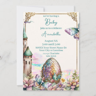 Invitation Oeuf de dragon de bébé Fairytale
