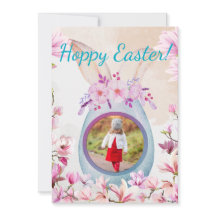 Œuf de Pâques joyeux avec photo